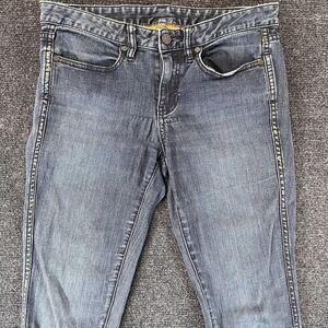 Tory Burch Jeans Womens 27 Blue Marlien Legging Distressed Skinny Stretch Denim